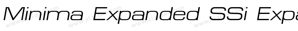 Minima Expanded SSi Expanded Italic字体转换